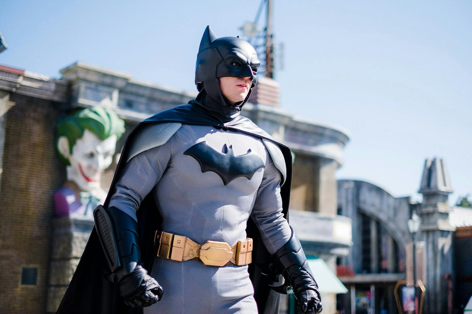 Parque Warner의 Batman 코스프레